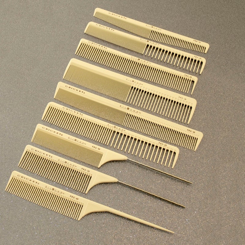Cricket Silkomb Pro-55 Rattail Hair Cutting Comb - Silicone-Injected, Seamless Teeth with Dual Tooth Pattern for Precision Cutting, Styling, Ideal for All Hair Types - Image 3